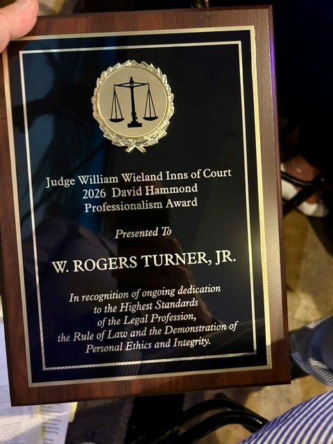 wrt HAMMOND AWARD INNS OF COURT PLAQUE